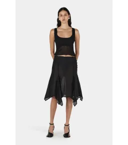 Hansen and Gretel Miller Knee Length Skirt Black Size AU 6 for rent on The Volte - image 3