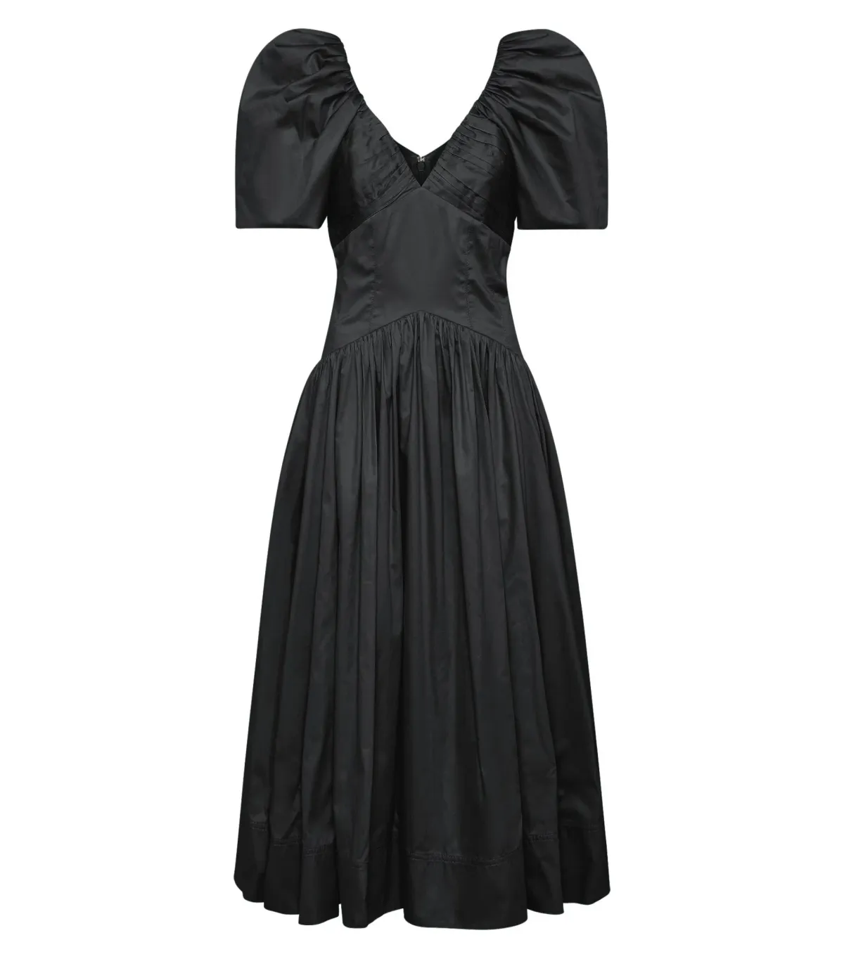 Aje Gabrielle Plunge Midi Dress Black Size AU 16 - Image 3