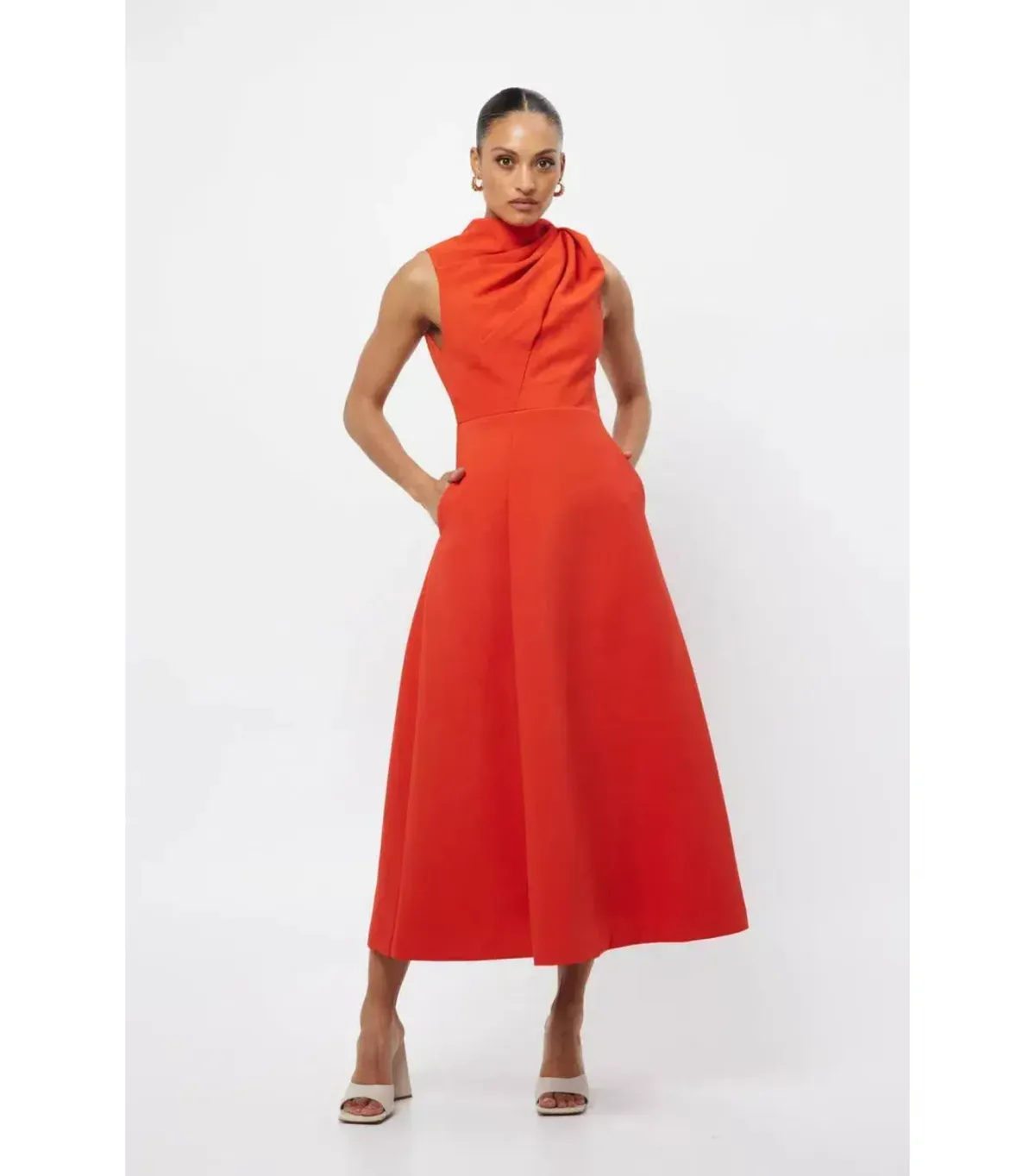Mossman Cosmic Maxi Dress in Chilli Size AU 14 - Image 1
