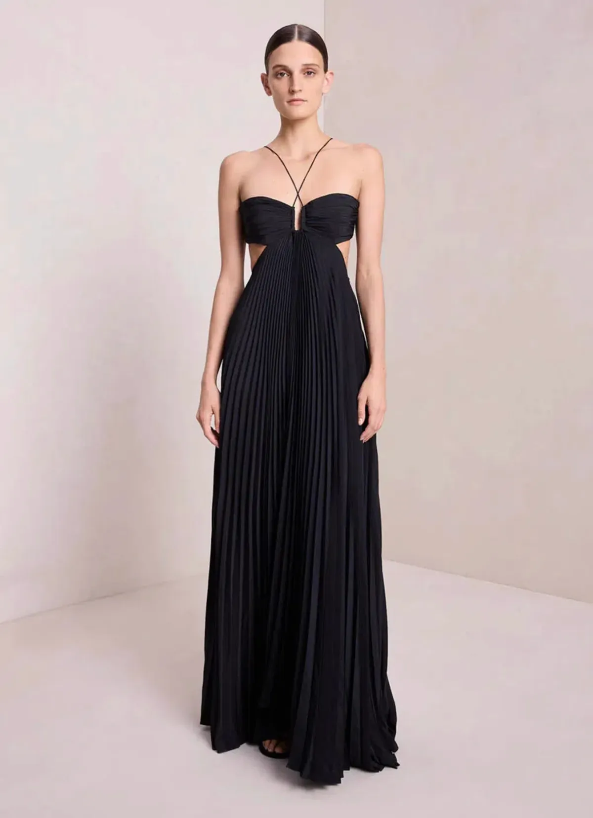 A.L.C Moira Maxi Dress Black Size AU 8 - Image 1