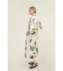 Alemais Day Dream Linen Midi Shirtdress Print Size AU 8  for rent on The Volte - image 4