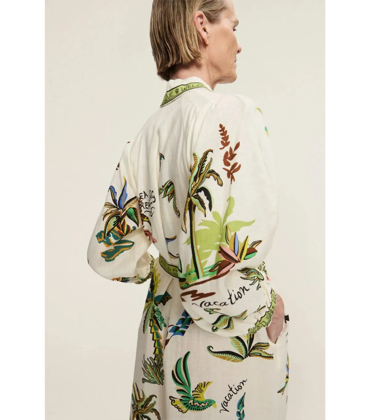 Alemais Day Dream Linen Midi Shirtdress Print Size AU 8  - Image 3