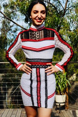 Mossman The Long and Winding Road Lace Dress Multi Size 8 for rent on The Volte - image 9