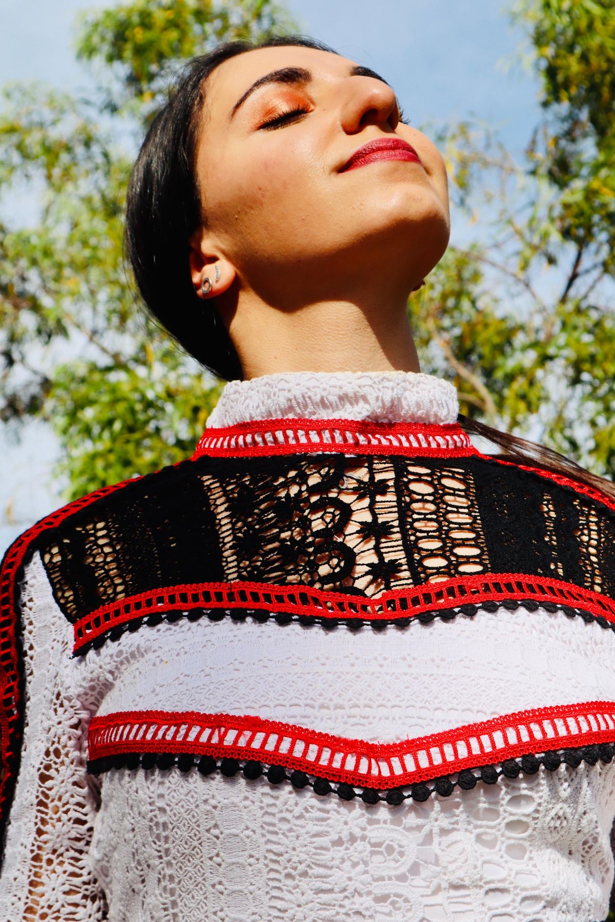 Mossman The Long and Winding Road Lace Dress Multi Size 8 - Image 4