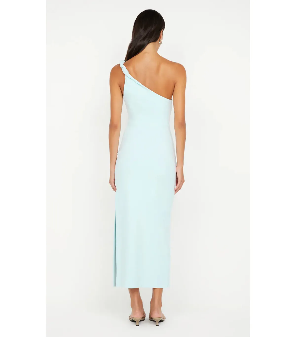 Bec & Bridge Ariven Asym Midi Dress Arctic Blue Size AU 10 - Image 4