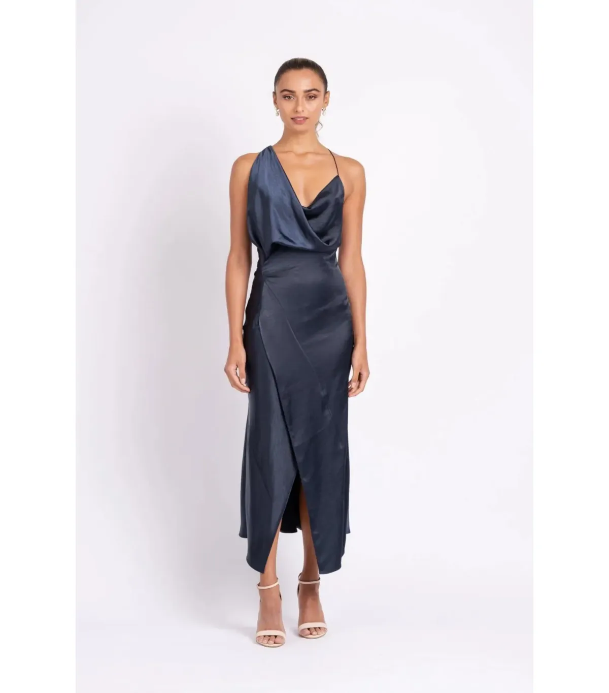 One Fell Swoop Muse Midi Dress Navy Size AU 10 - Image 1