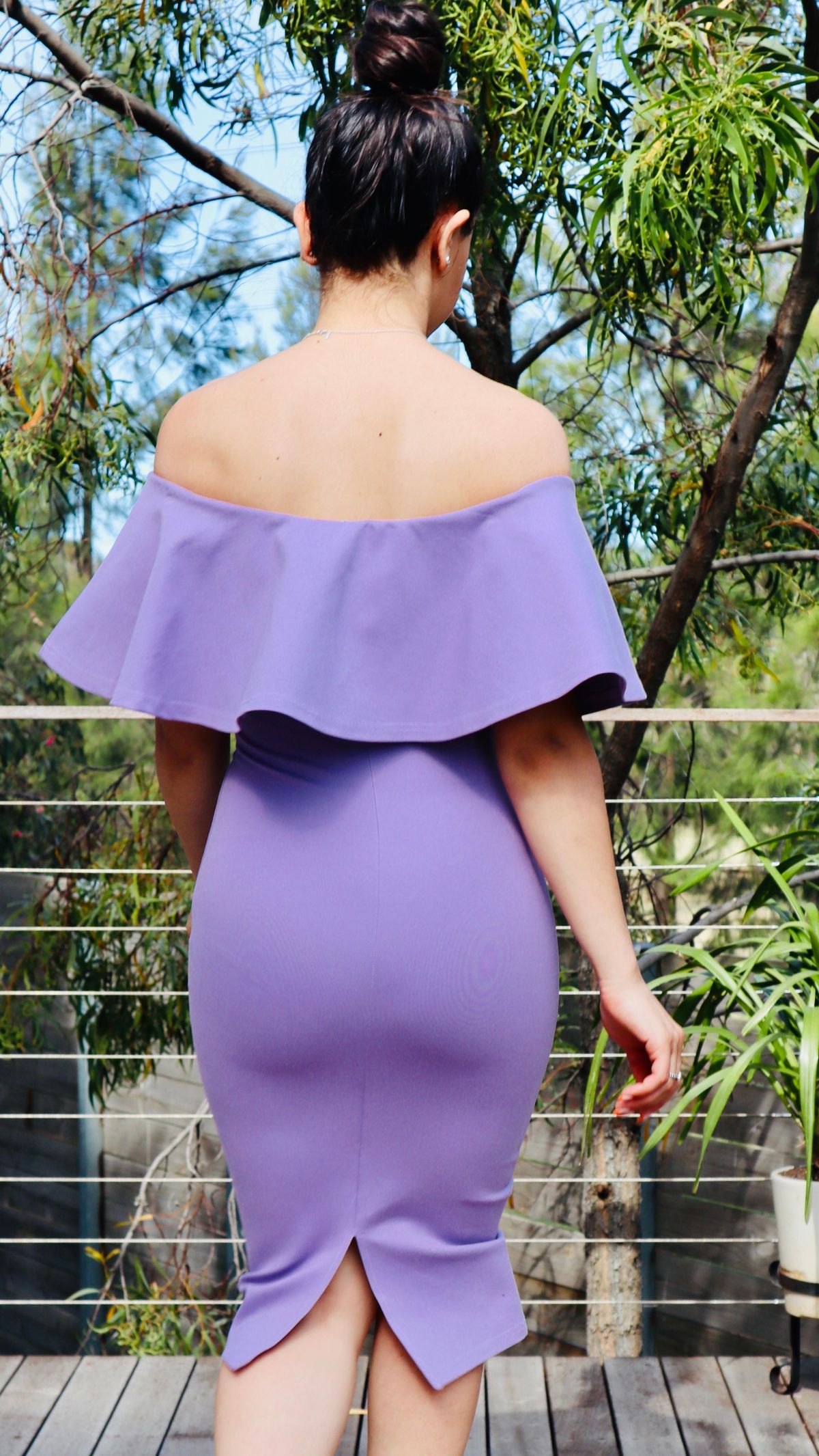 Mossman Kiss and Tell Dress Lilac Size 6 - Image 5