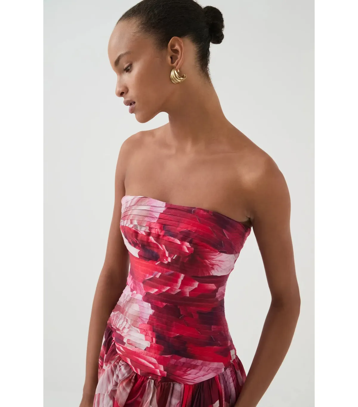 Aje Flora Maxi Gown Prismatic Floral Red Size AU 8 - Image 2