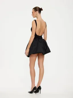 Effie Kats Keke Bubble Hem Mini Dress Black Size XS / AU 6 for rent on The Volte - image 3