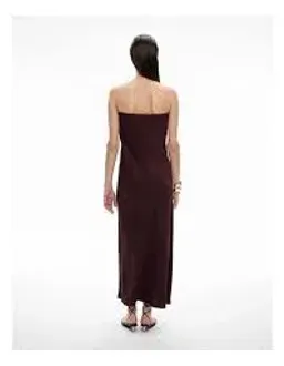 Witchery Strapless Maxi Dress Aubergine Print Size AU 10 for rent on The Volte - image 3