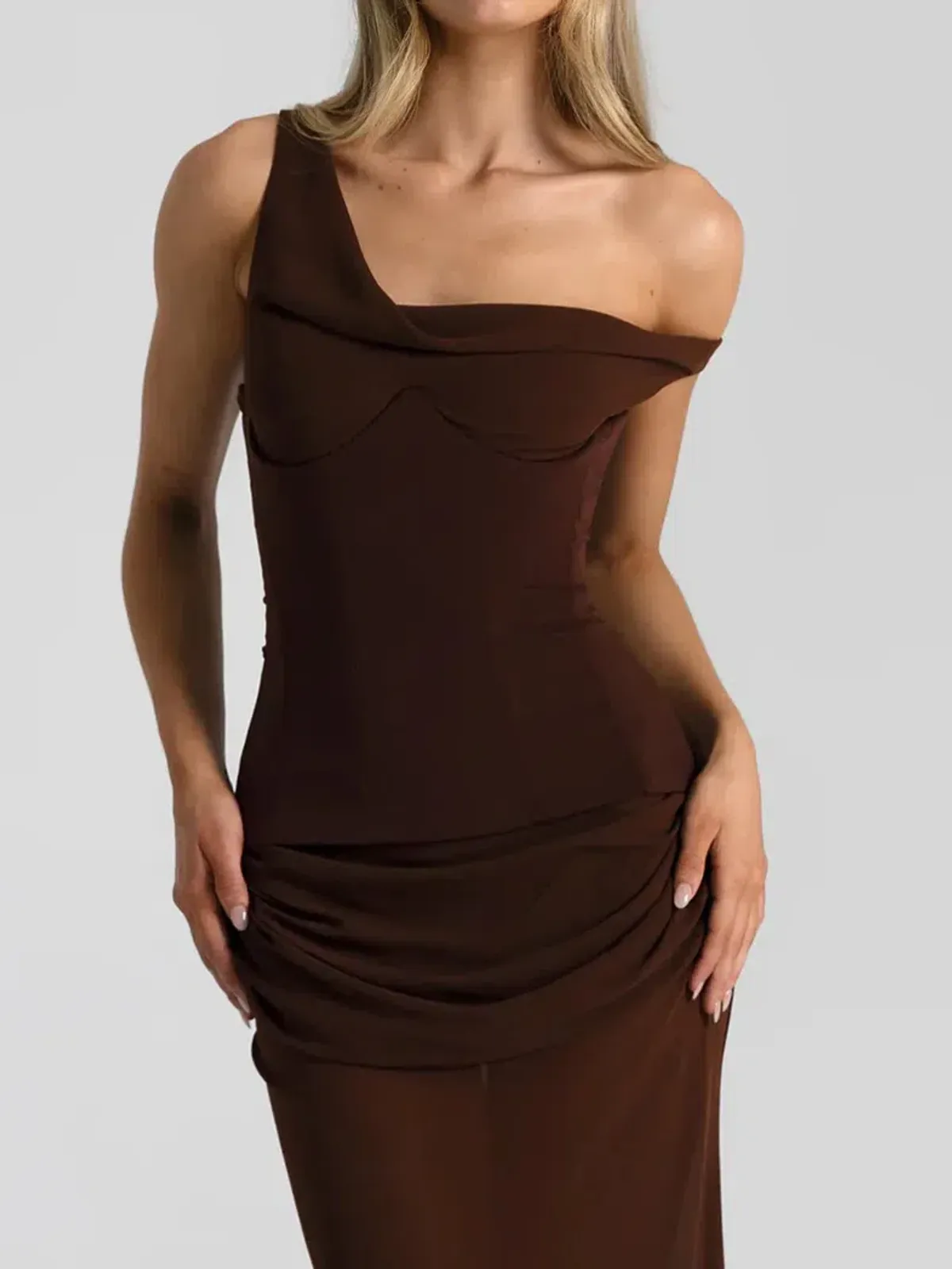 Natalie Rolt Cadence Gown Espresso Size 2 / AU 10 - Image 6