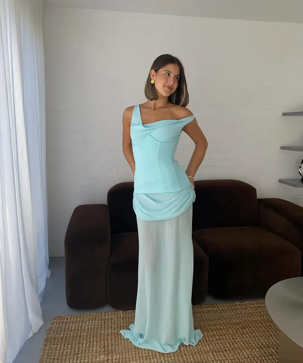 Natalie Rolt Cadence Gown Baby Blue Size 2/Au 10  - Image 3