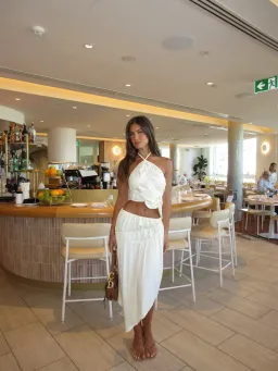 Koster Kulture Fleur Top & Skirt Set White Size XS/Au 6  for rent on The Volte - image 3