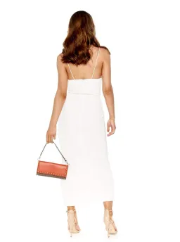 Dion Lee Viscose Pierced Jersey Dress in Ivory  Size 8 for rent on The Volte - image 2