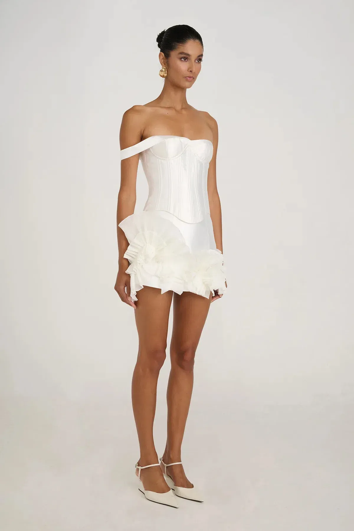 Eliya the Label Jenaya Top & Kerrie Skirt Set White Size 8  - Image 3