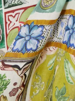 Alémais Tommasina Printed Ramie Mini Dress Multi Size 8  for rent on The Volte - image 3