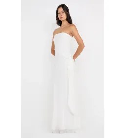 Bec & Bridge Soneva Strapless Maxi Dress Ivory Size AU 8 for rent on The Volte - image 2