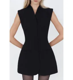 Capsule WD Cross Mini Dress Black Size AU 12 for rent on The Volte - image 4