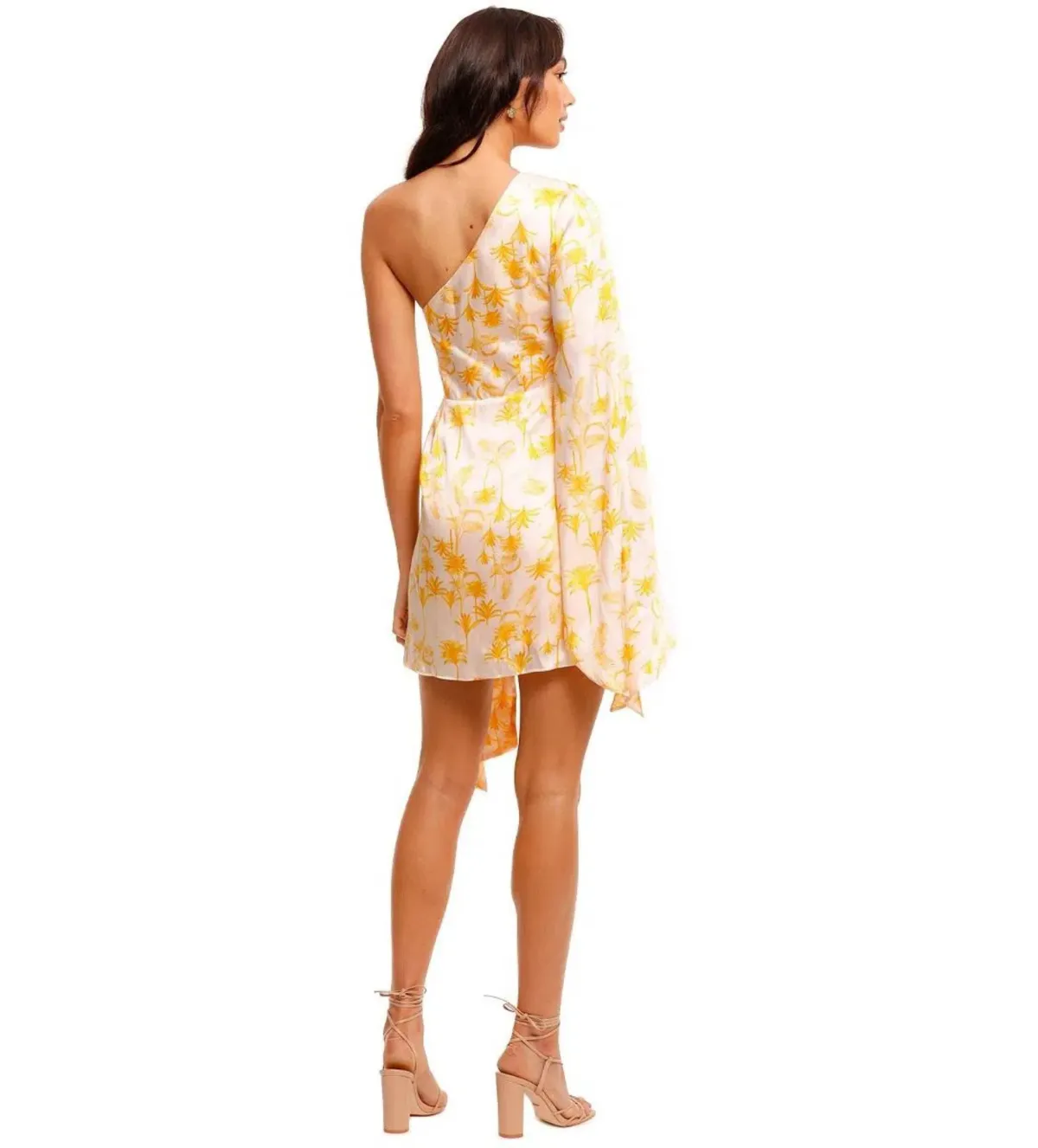 Significant Other Paradise Palm Dress Yellow Print Size AU 10 - Image 3