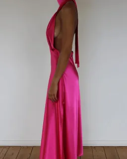 YLD Design Halter Hot Pink Maxi for rent on The Volte - image 3