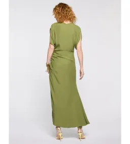 Sass & Bide Ivy Dance Midi Dress in Khaki Size AU 8 for rent on The Volte - image 3