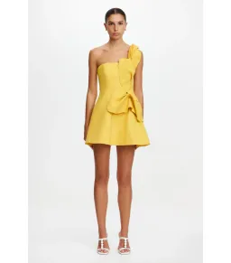 Acler Drake Mini Dress in Tuscan Sun Size AU 8 for rent on The Volte - image 1