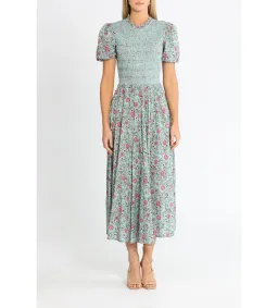 Alemais Frances Midi Dress in Floral Print Size AU8 for rent on The Volte - image 1