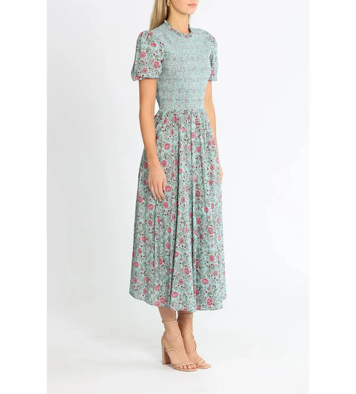 Alemais Frances Midi Dress in Floral Print Size AU8 - Image 2