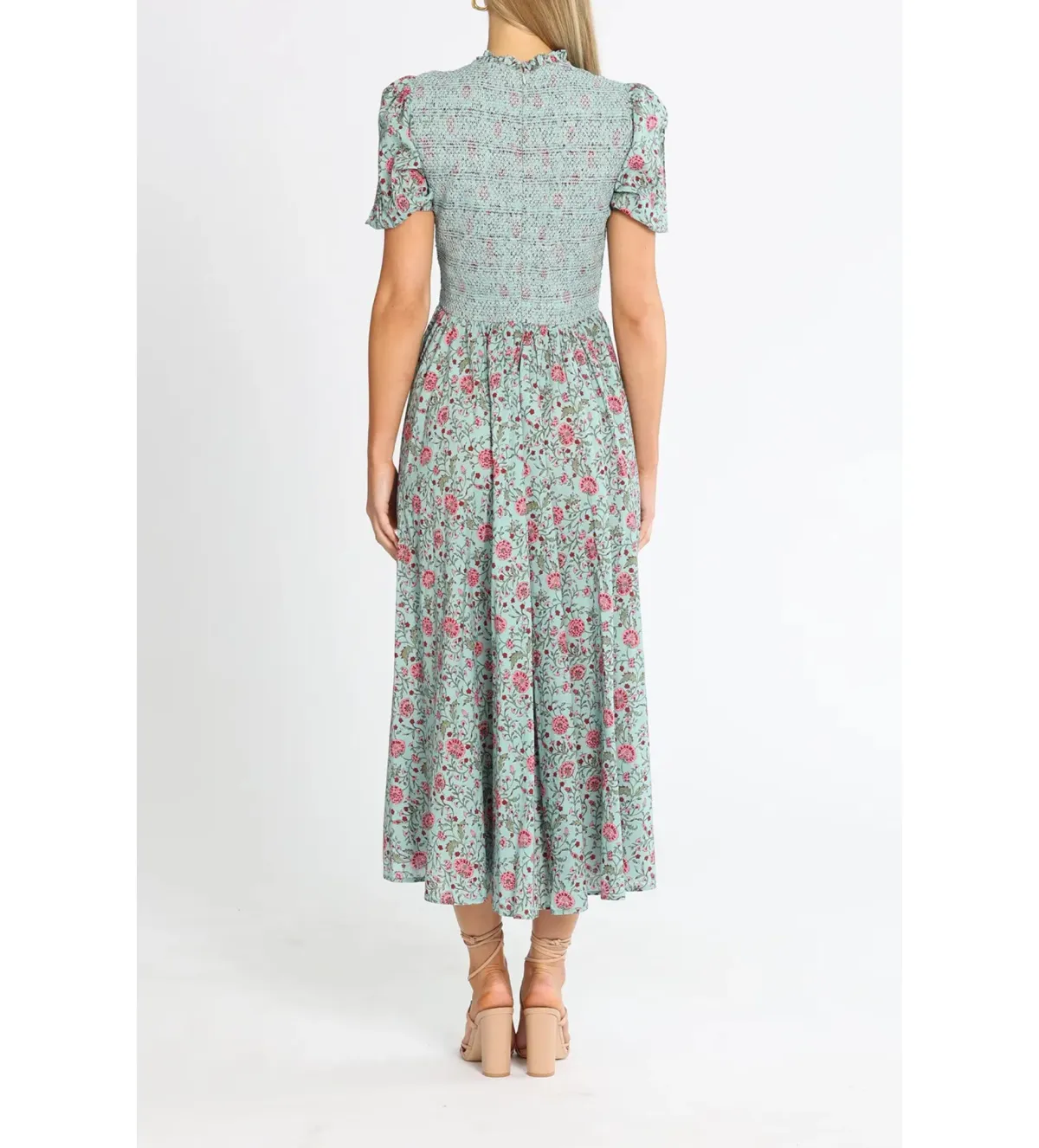 Alemais Frances Midi Dress in Floral Print Size AU8 - Image 3