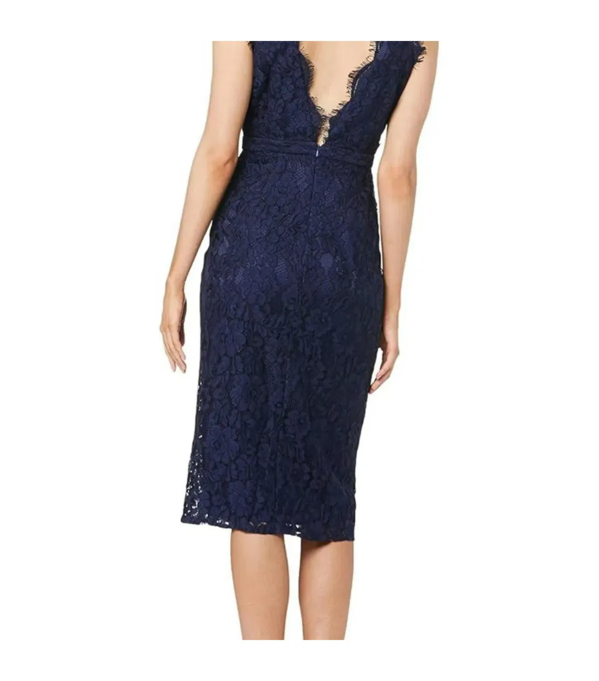 Samantha Rose Willa Lace Mini Dress Navy Size AU 10 - Image 4