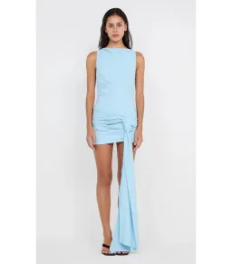 Bec & Bridge Domenic Asym Mini Dress Sky Blue Size AU 8 for rent on The Volte - image 2