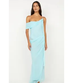 Bec & Bridge Danka Asym Dress Turquoise Size AU 12 for rent on The Volte - image 2