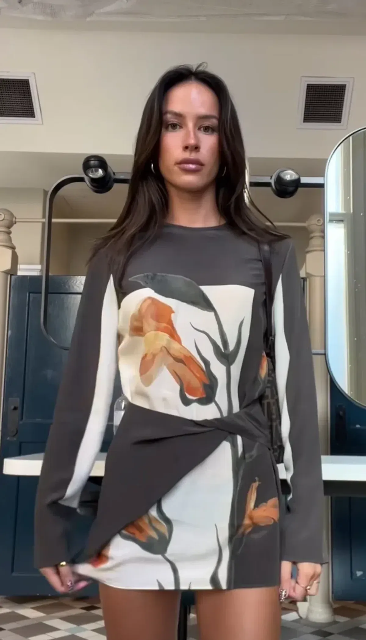 Sir The Label Constance Twist Mini Dress Green  Size 10 - Image 3