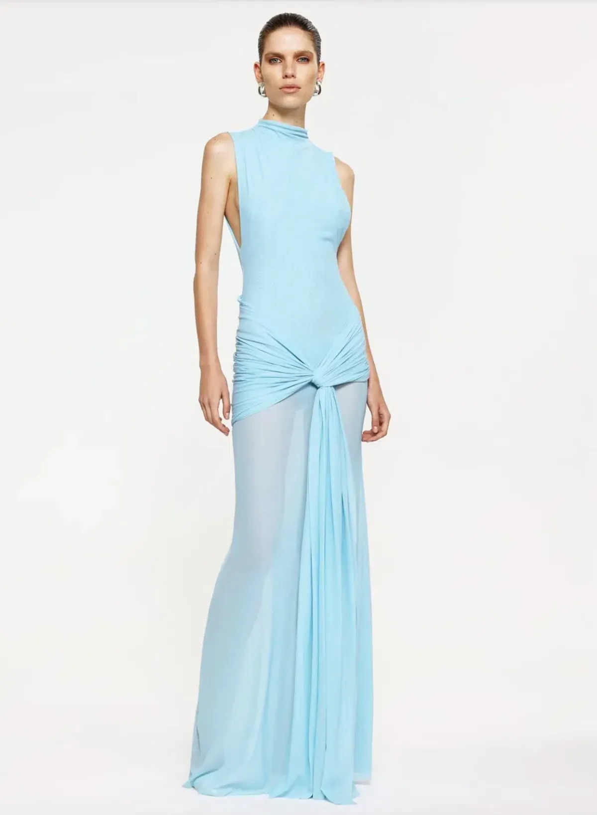EFFIE KATS Roza maxi dress in pale blue - Image 1