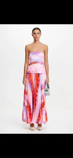 Acler Rockland Midi Dress Multi Size 10  for rent on The Volte - image 1