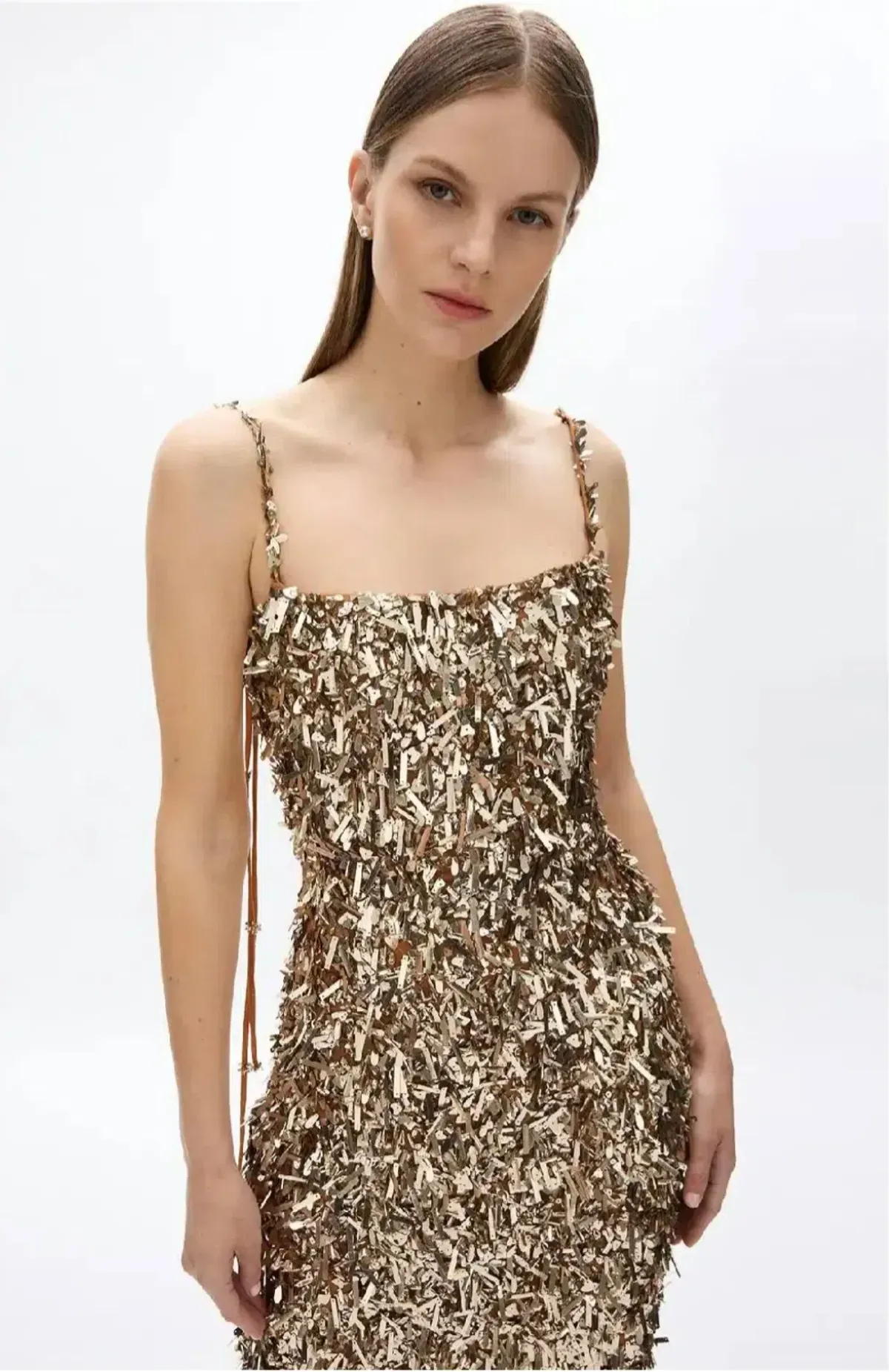 Rachel Gilbert Posie Dress Gold 3/AU12 - Image 4