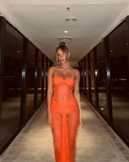 Natalie Rolt Naomi Dress Red Size 8 for rent on The Volte - image 3