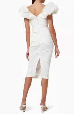 Rachel Gilbert Frey Dress White Size 0/AU6 for rent on The Volte - image 4