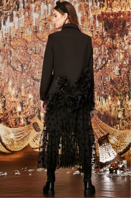 Trelise Cooper Tiers In The Stars Skirt Black Tulle Polka Dots Size L for rent on The Volte - image 5