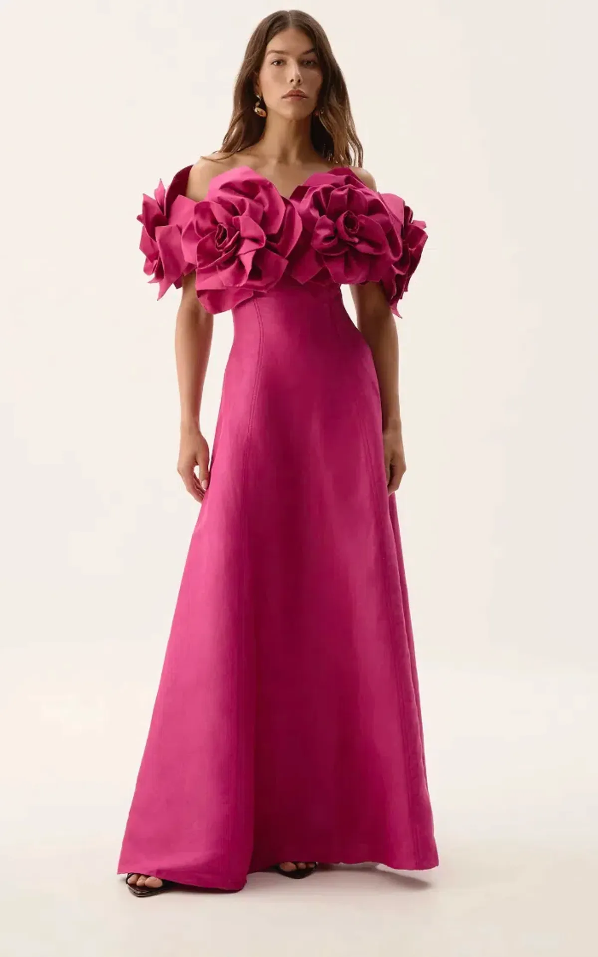 Aje Etta Gown Magenta Size 12 - Image 2