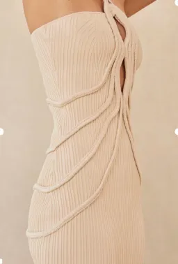 Cult Gaia Avery Knit Dress Cream Size 8 for rent on The Volte - image 4