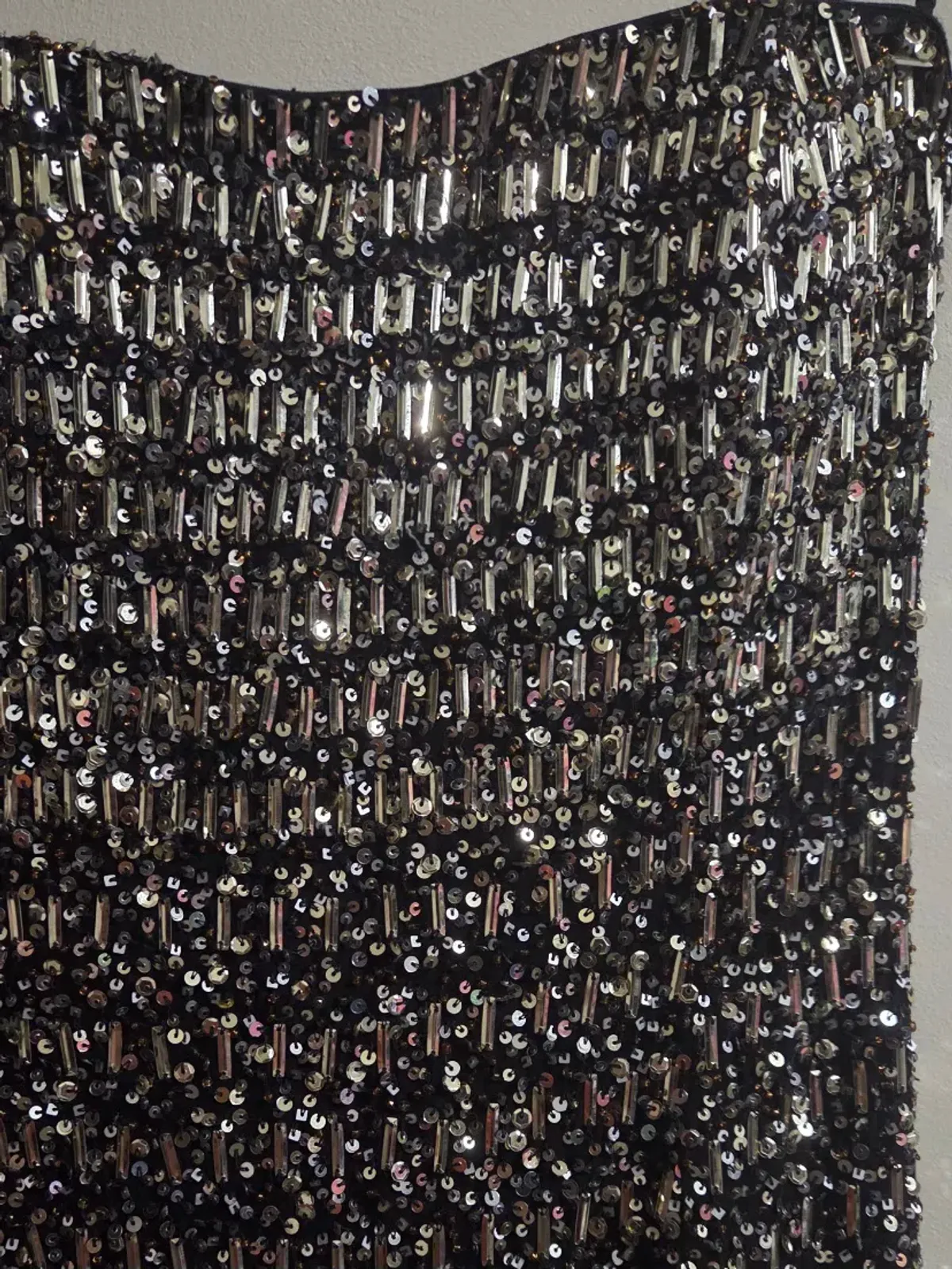 Rachel Gilbert Beaded Tulle Gown Black Gold 2/AU10 - Image 4