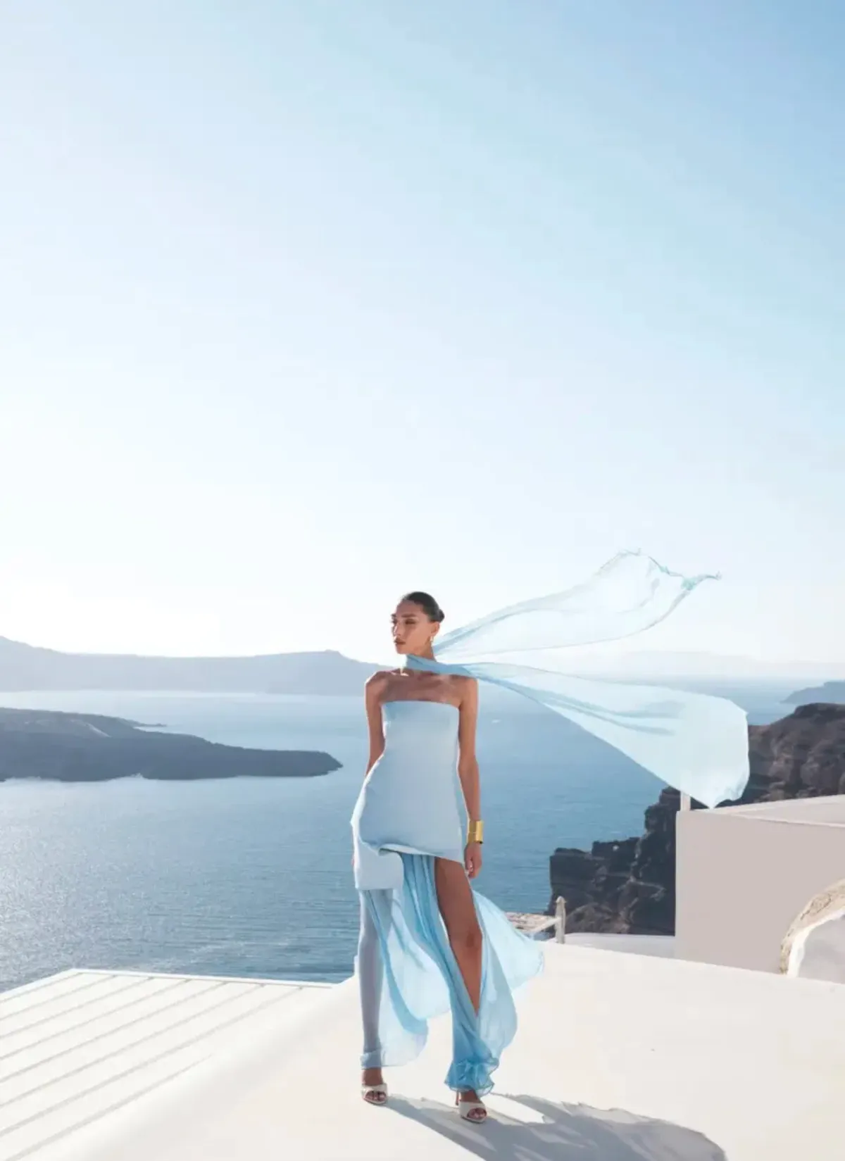 Matters Store Monaco Dress Sky Blue Size 10 - Image 1