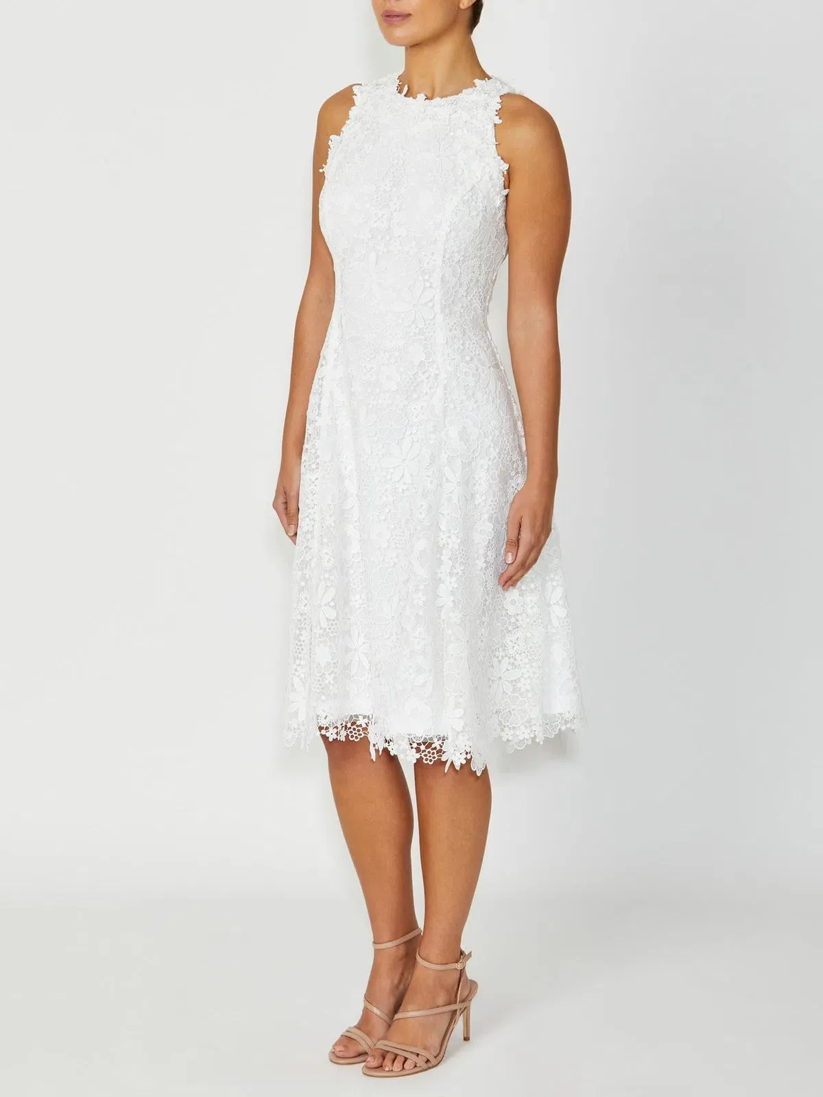 Anthea Crawford Virginia Lace Dress in Ivory Size 14  - Image 2