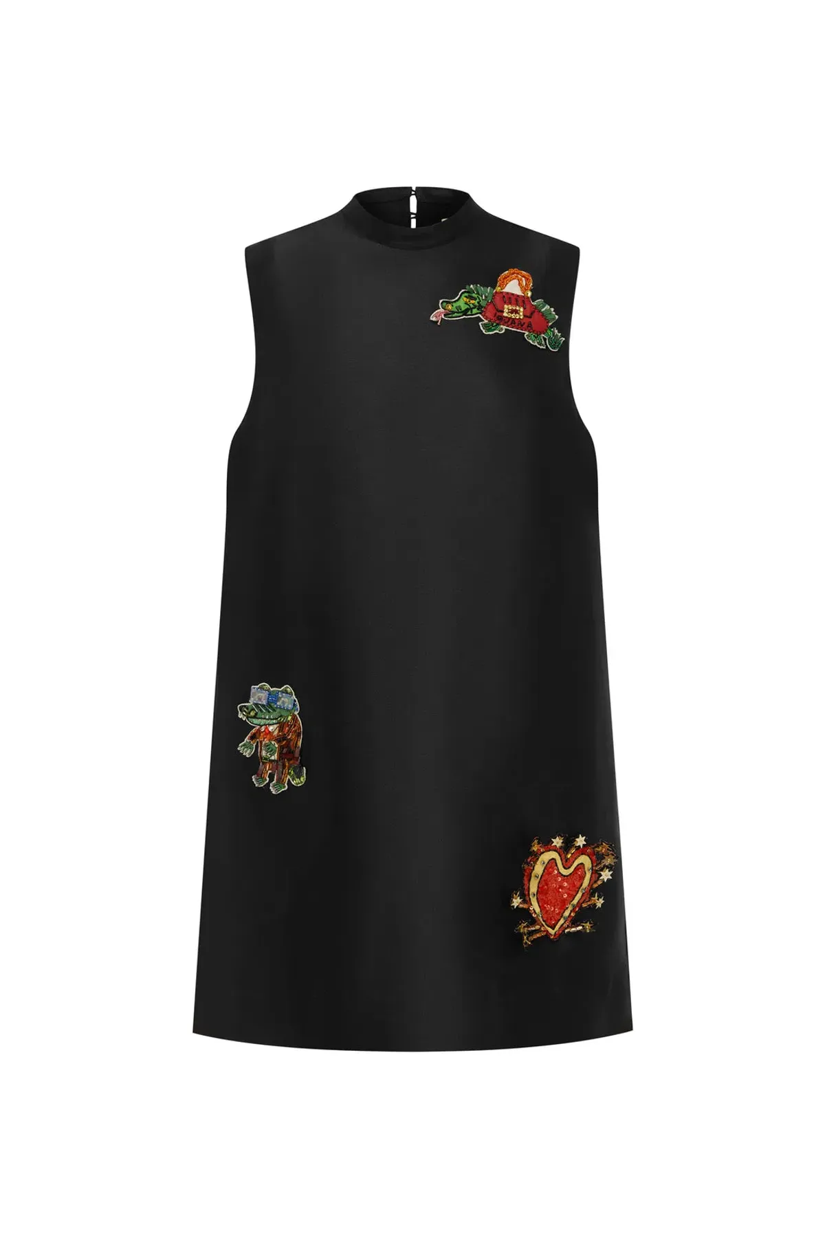 Alemais Ginger Embellished Mini Dress Black Size AU 14 - Image 4