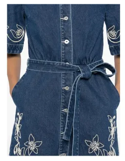 Alemais Carmen Mini Dress Blue Size AU 14 for rent on The Volte - image 3