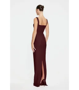 Effie Kats Marbella Maxi Gown in Wine Size AU 6 for rent on The Volte - image 3
