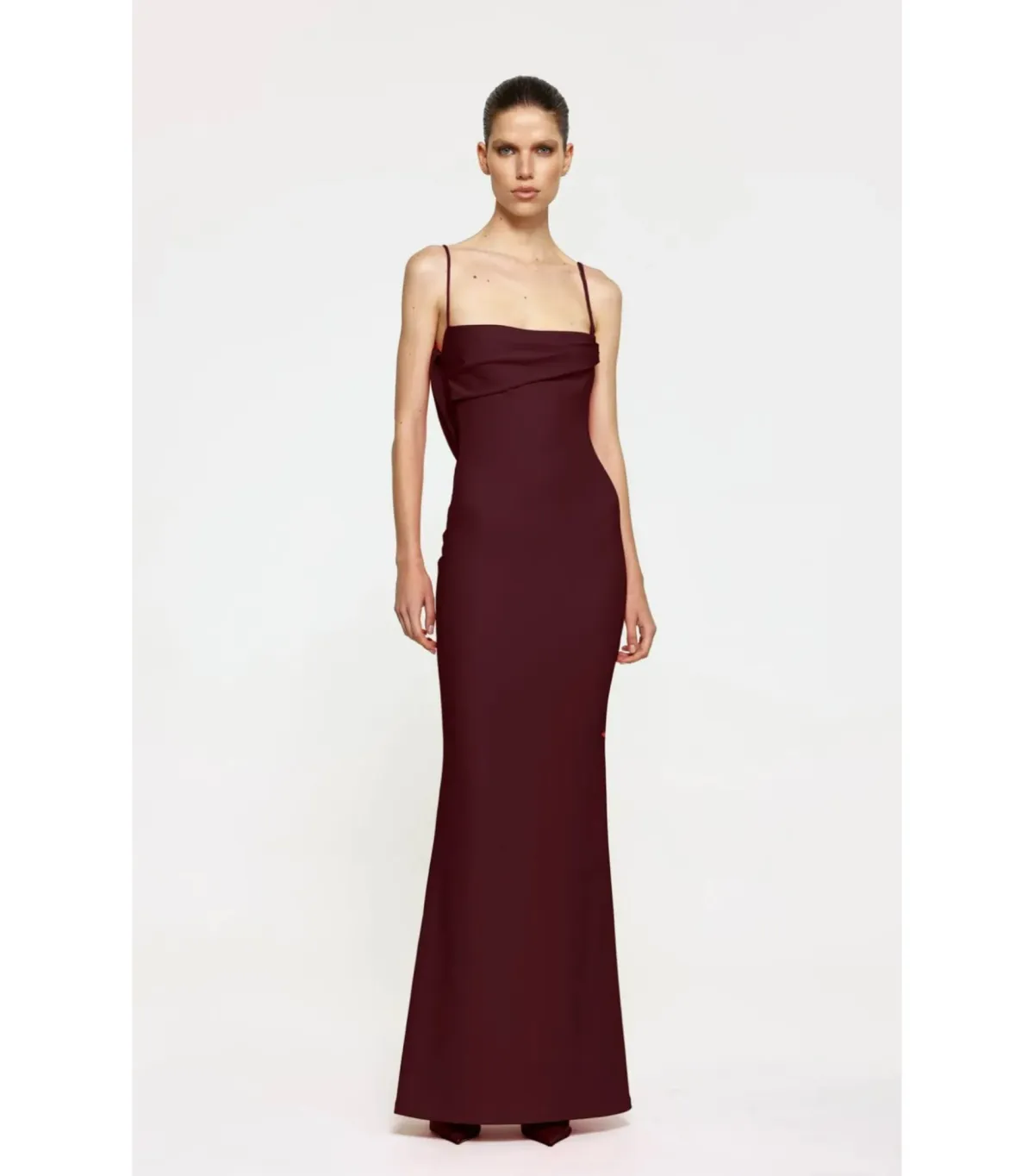 Effie Kats Havilland Maxi Gown in Wine Size AU 8 - Image 1