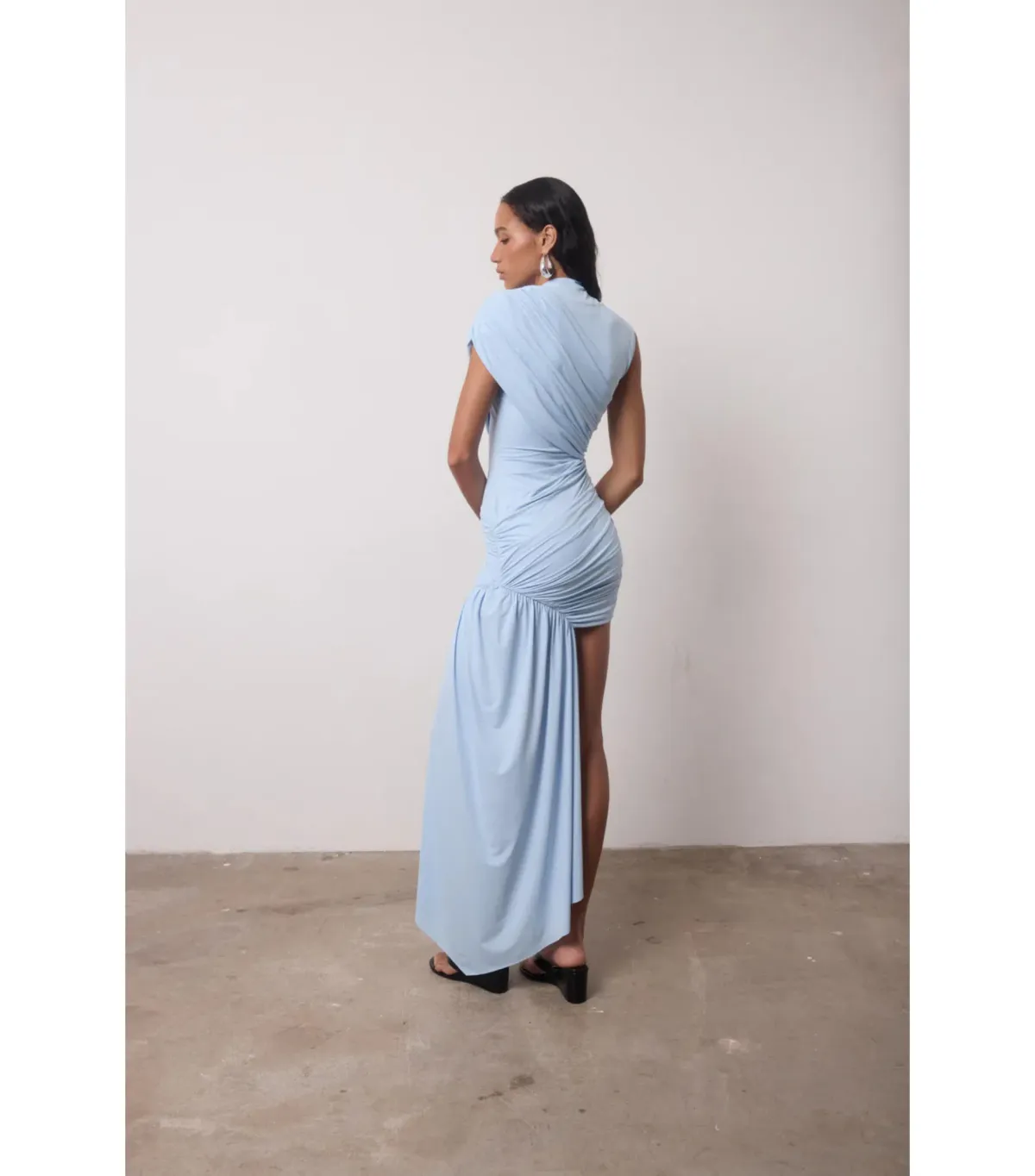 De La Vali Ravenna Mini Dress in Sky Blue Size AU 4  - Image 5