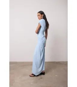 De La Vali Ravenna Mini Dress in Sky Blue Size AU 4  for rent on The Volte - image 4